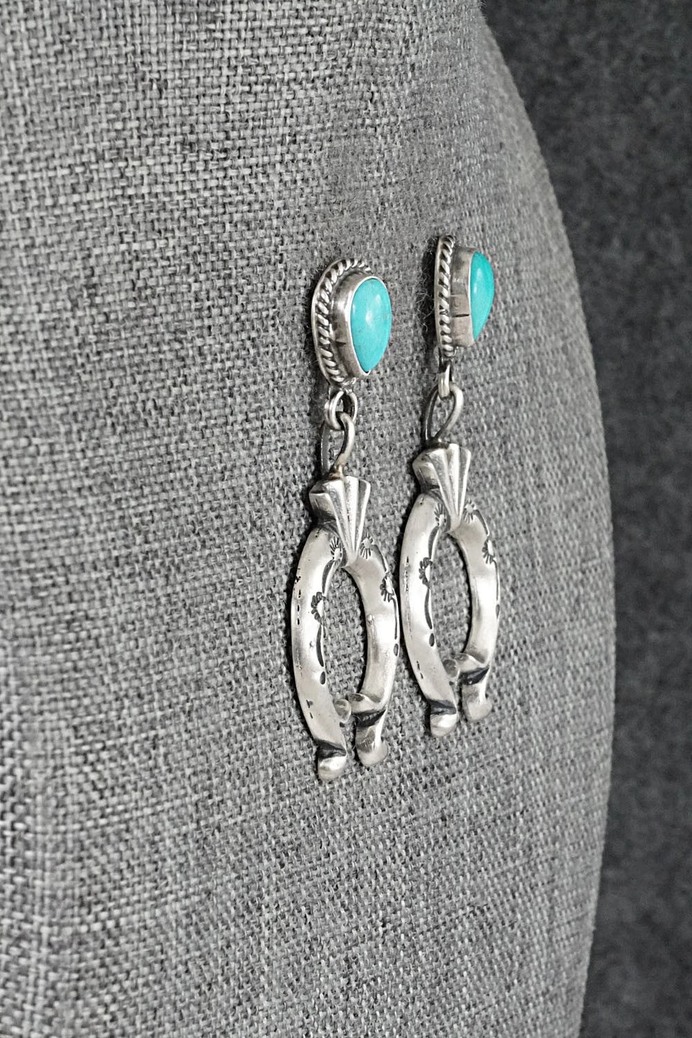 Turquoise & Sterling Silver Earrings - Sharon McCarthy