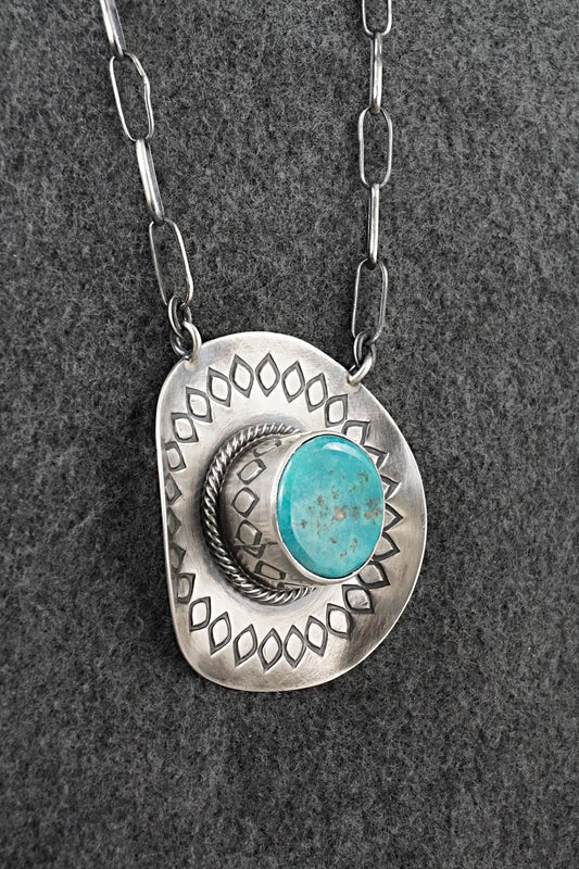 Turquoise & Sterling Silver Necklace - Randy Boyd
