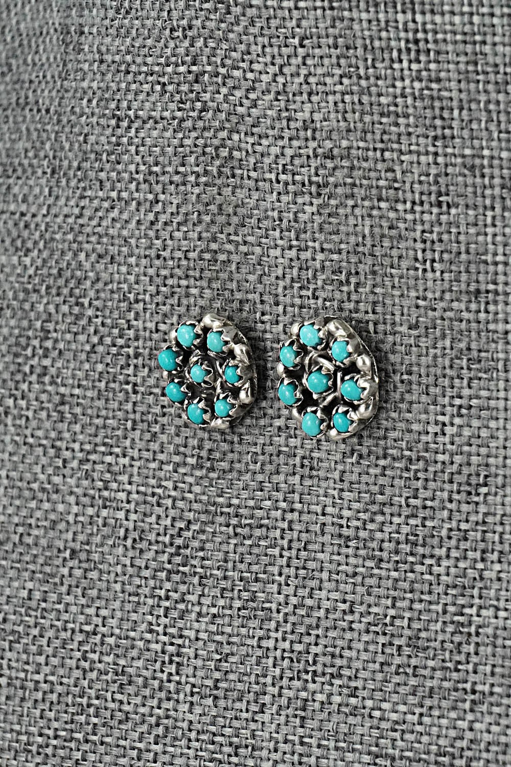 Turquoise & Sterling Silver Earrings - Randy Hooee