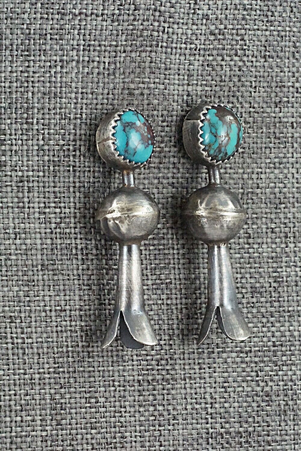 Turquoise & Sterling Silver Earrings - Emily Tsosie