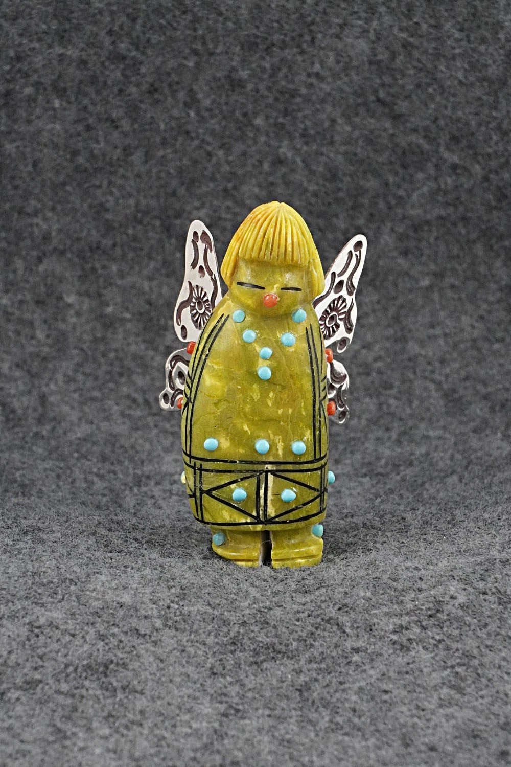 Butterfly Maiden Zuni Fetish Carving - Claudia Peina