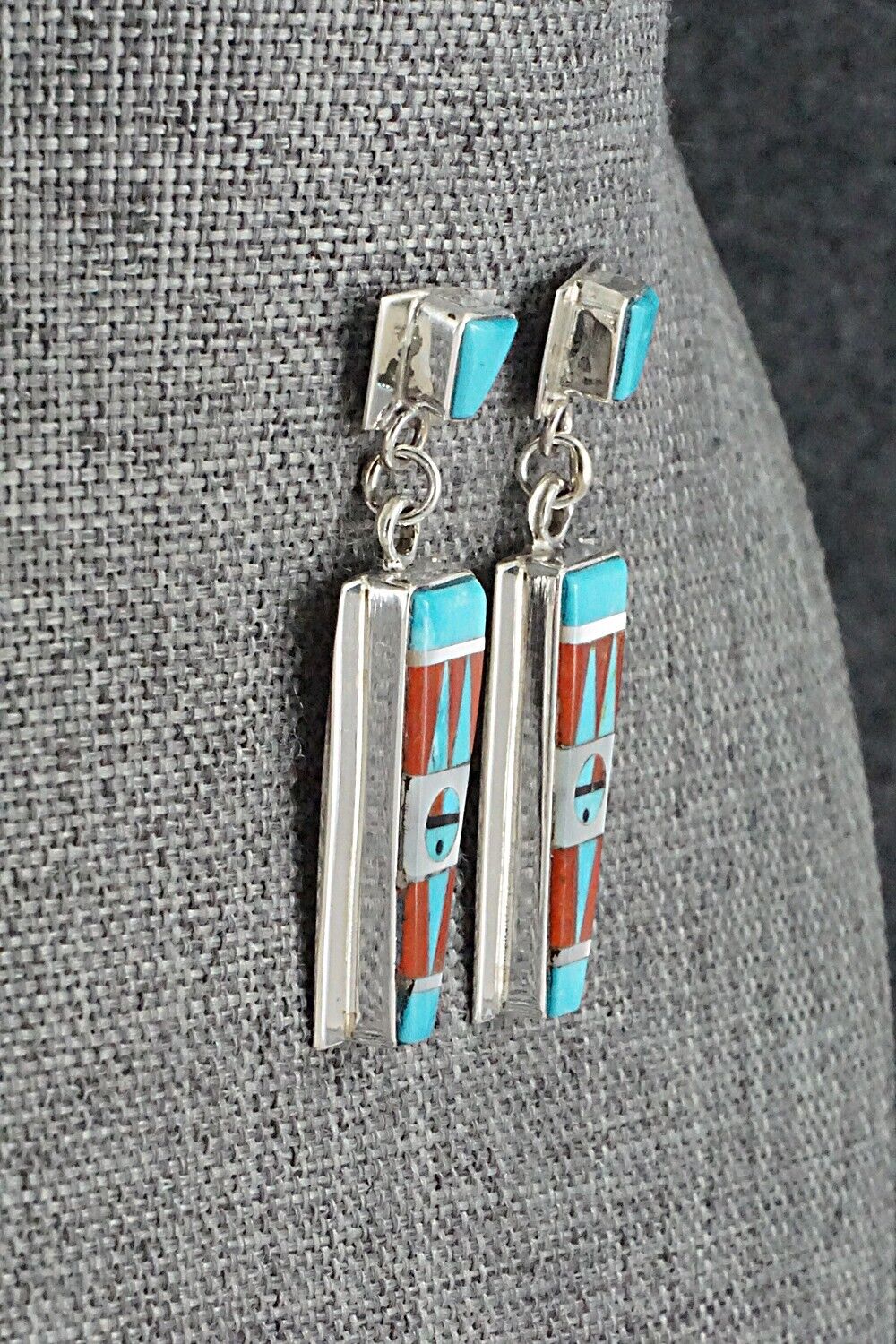 Multi-Stone & Sterling Silver Earrings - Patty Edaakie