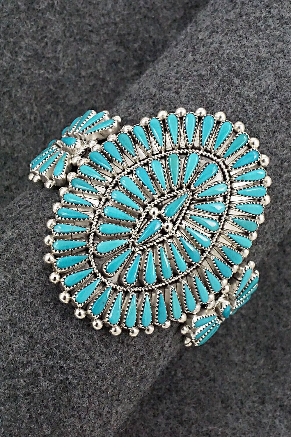 Turquoise & Sterling Silver Bracelet - Kyle Wilson