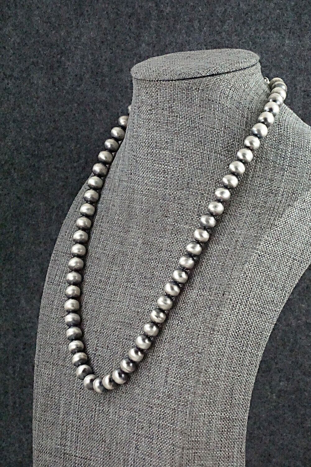 Sterling Silver Navajo Pearl Necklace - Bryannen Halwood