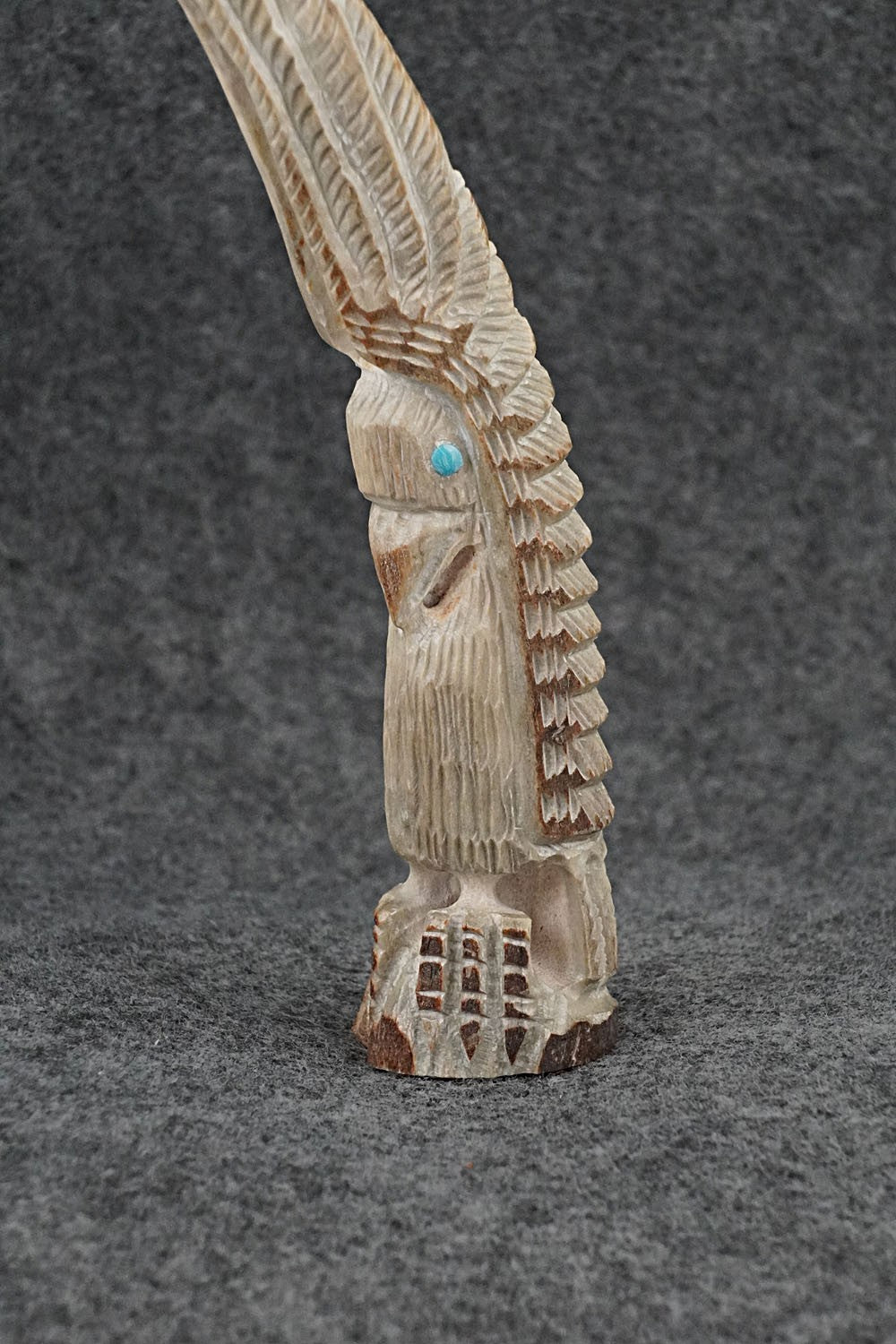 Eagle Zuni Fetish Carving - Garrick Weeka