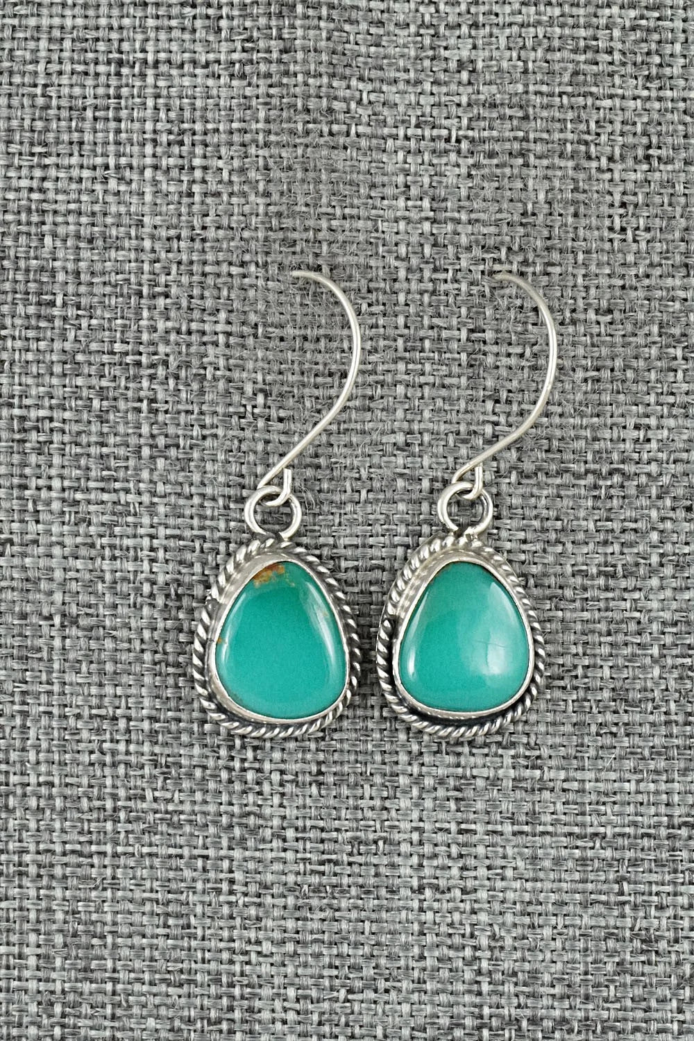 Turquoise & Sterling Silver Earrings - Rosemary Saunders