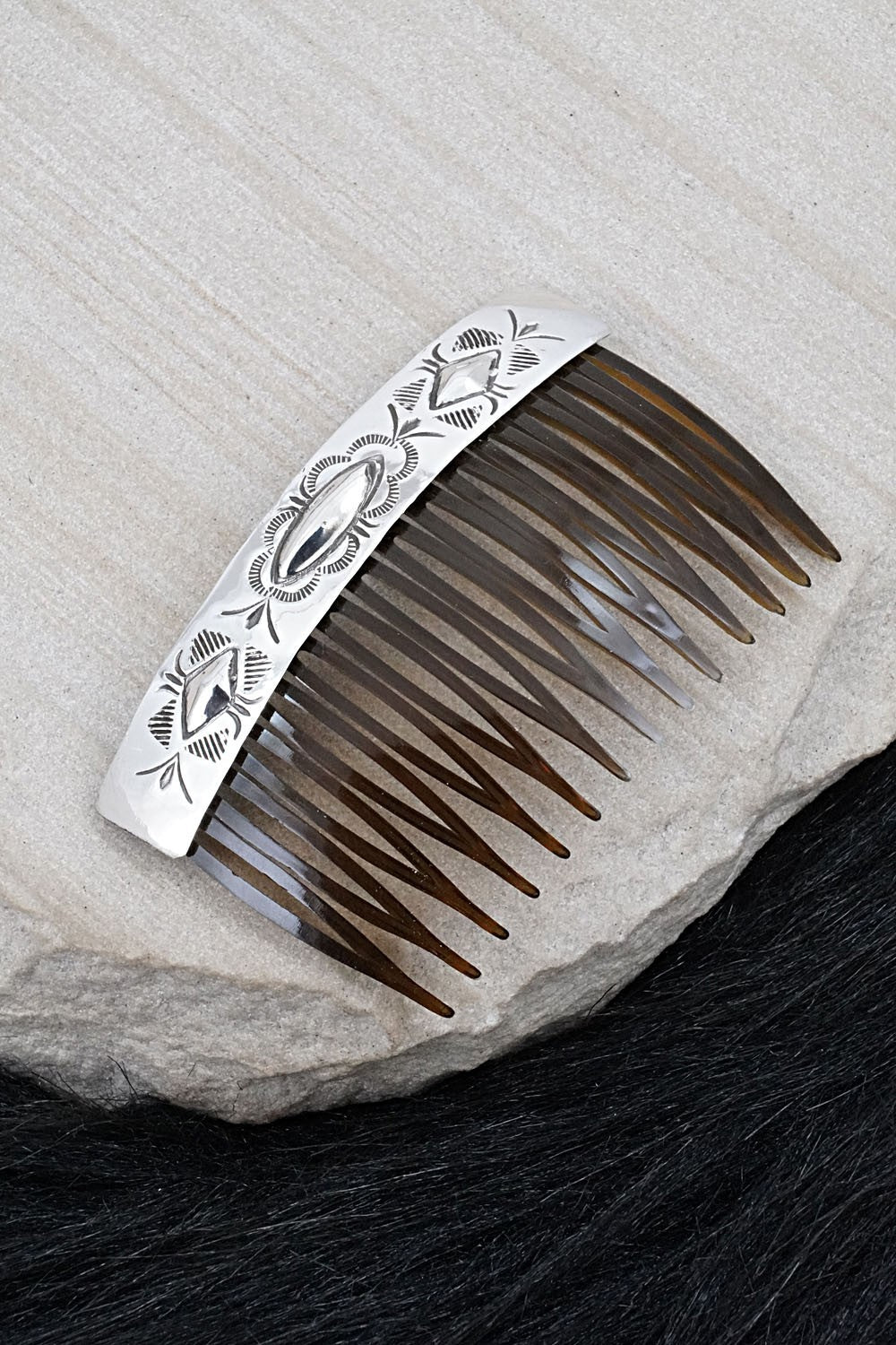 Sterling Silver Hair Combs - Bertha Begay