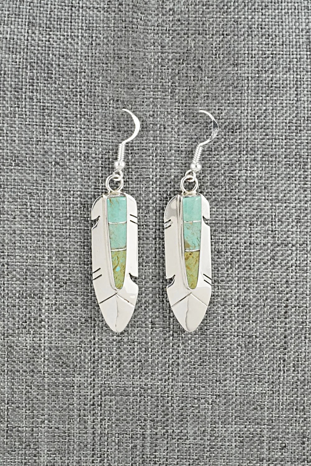Turquoise & Sterling Silver Earrings - Marilyn Yazzie