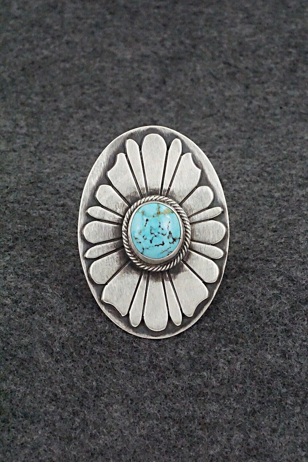 Turquoise & Sterling Silver Ring - Marita Benally - Size 8