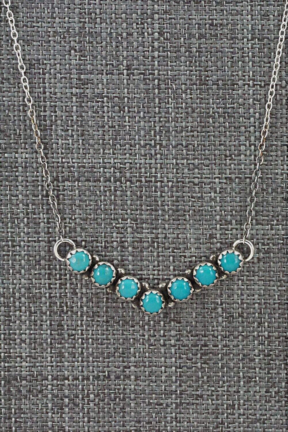 Turquoise & Sterling Silver Necklace - Renell Chaco