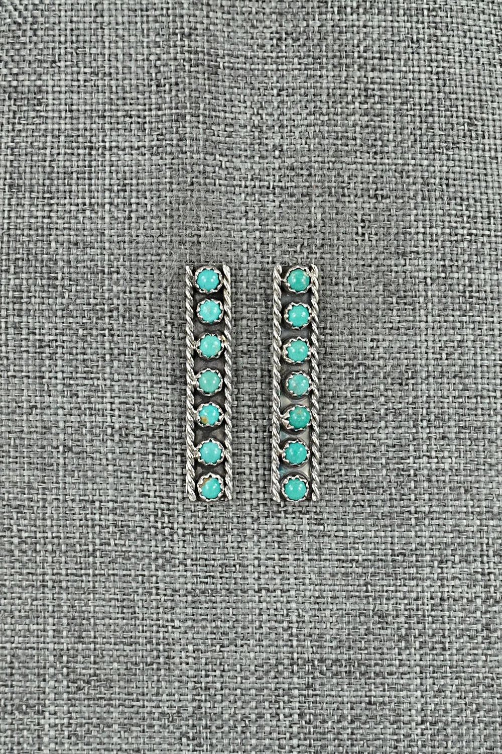 Turquoise & Sterling Silver Earrings - Dominic Duboise