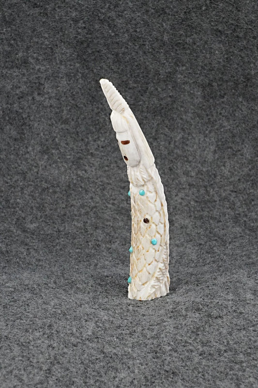 Corn Maiden Zuni Fetish Carving - Garrick Weeka