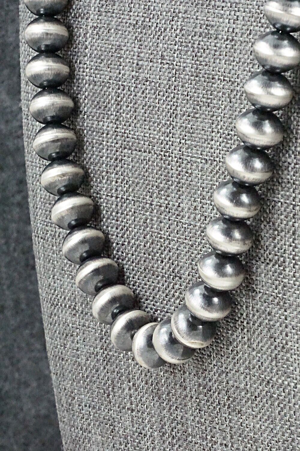 Sterling Silver Navajo Pearl Necklace 22" - Preston Haley