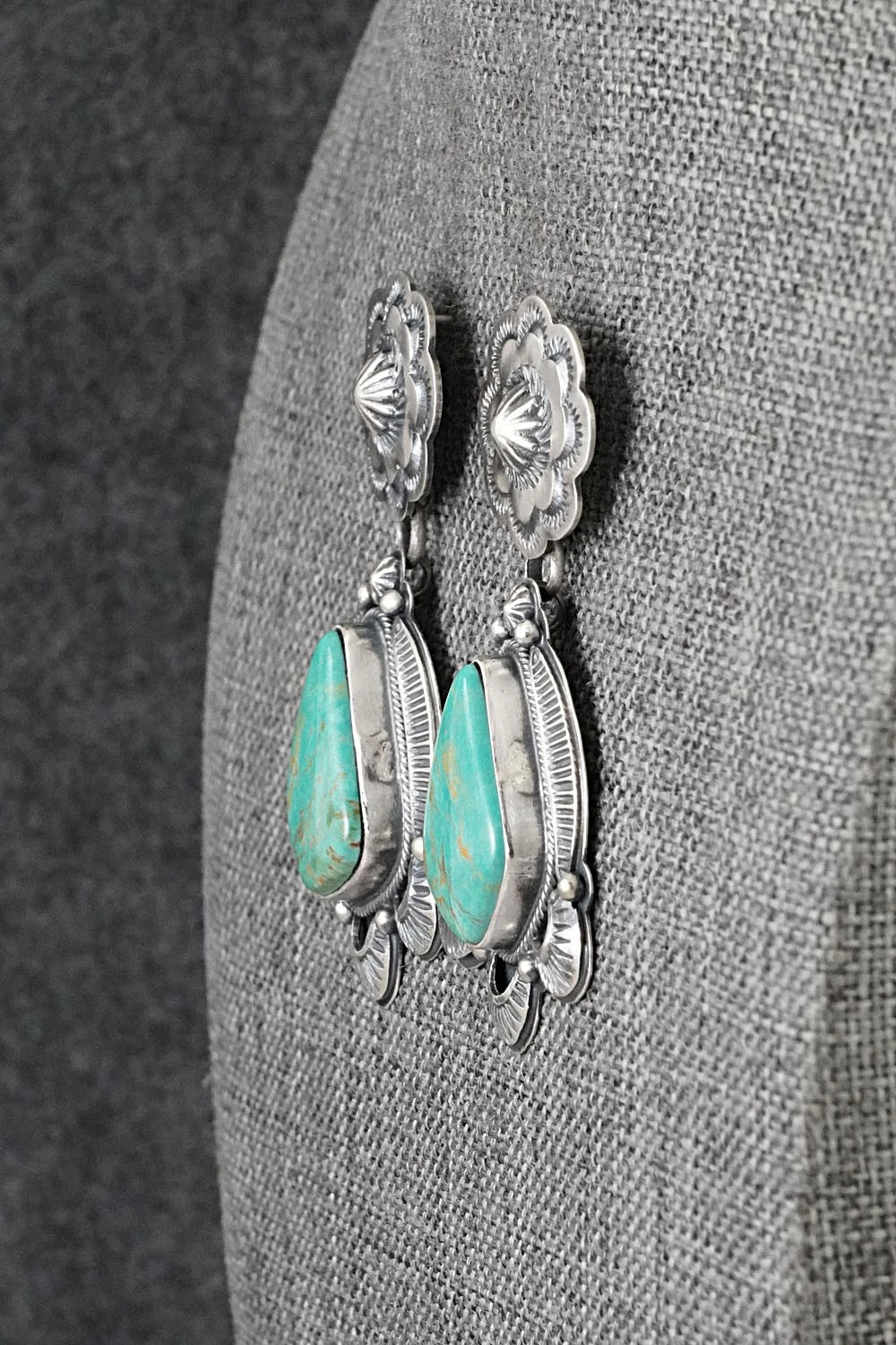 Turquoise & Sterling Silver Earrings - Randy Boyd