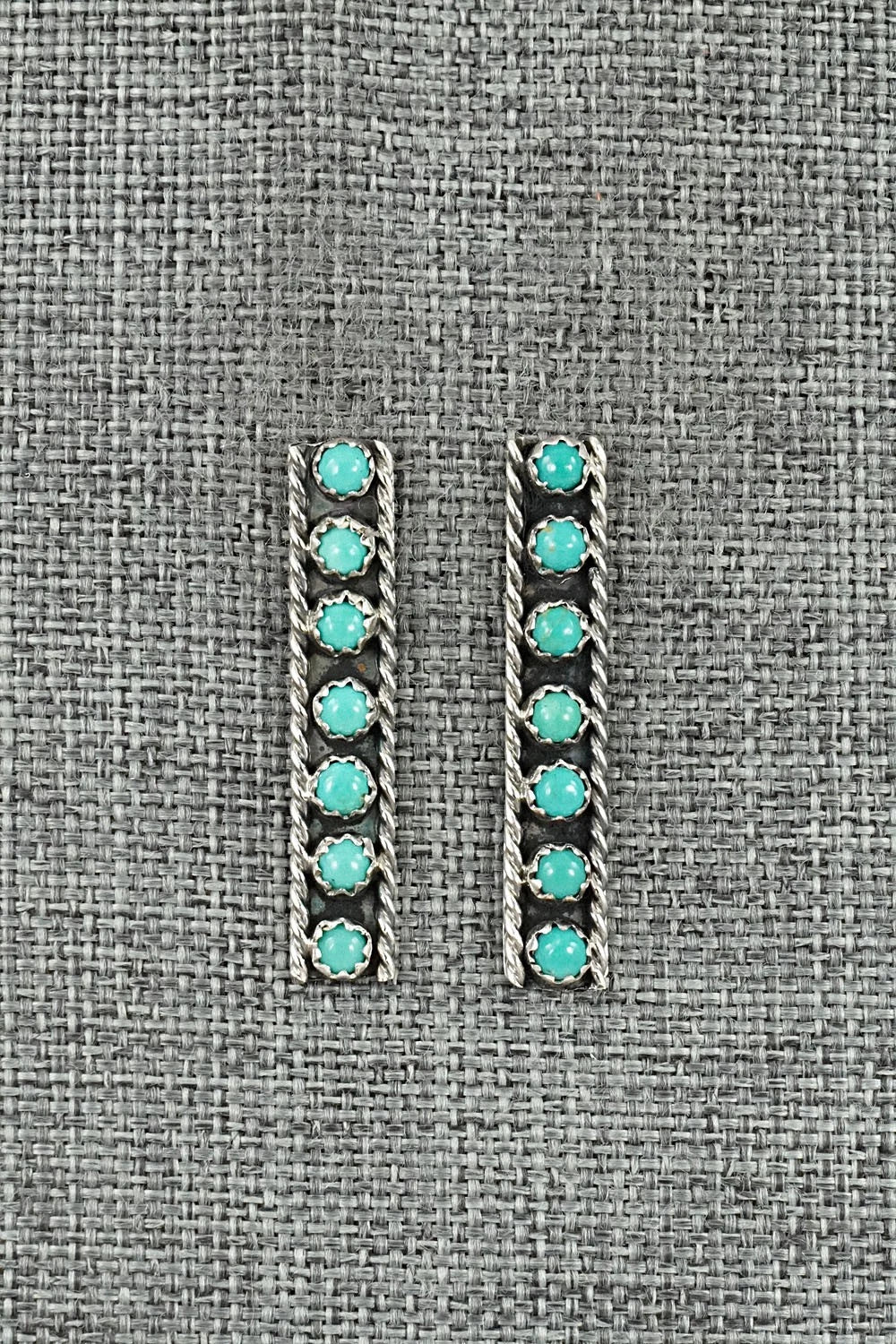 Turquoise & Sterling Silver Earrings - Dominic Duboise