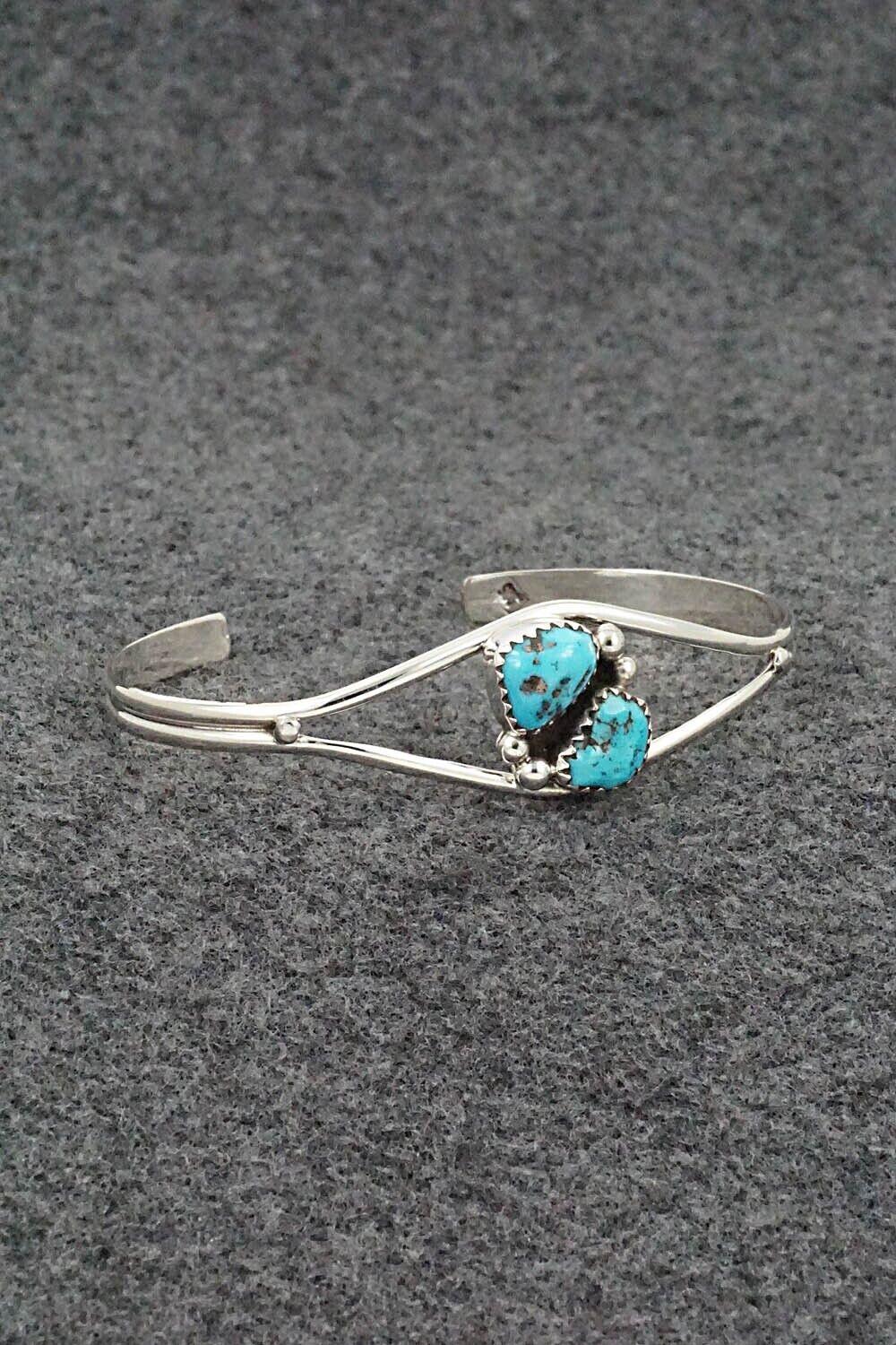 Turquoise & Sterling Silver Bracelet - Delores Jansen