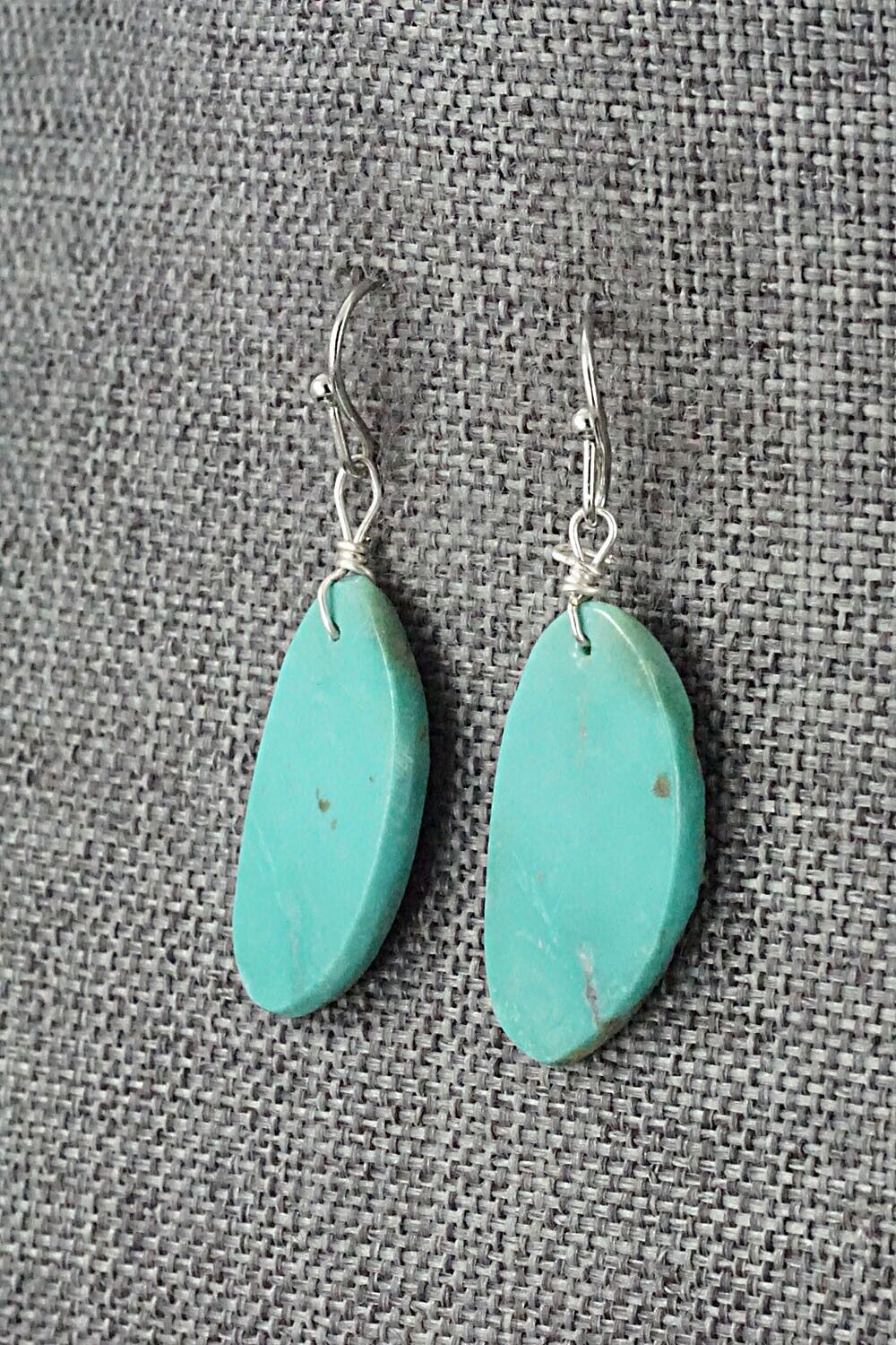 Turquoise & Sterling Silver Earrings - Joe Garcia