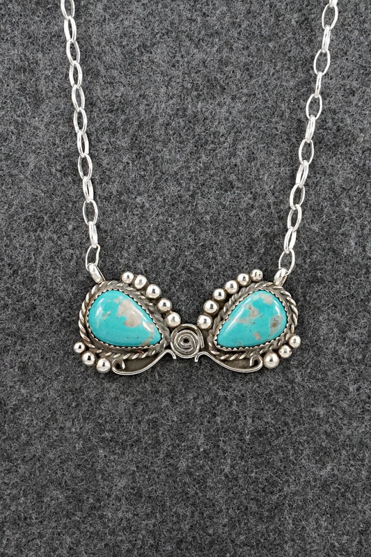 Turquoise & Sterling Silver Necklace - Phil Nez