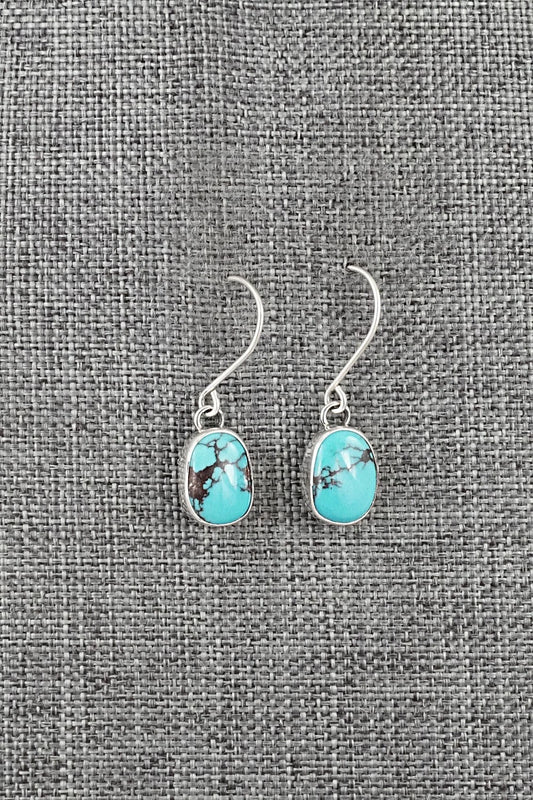 Turquoise & Sterling Silver Earrings - Eugene Gruber