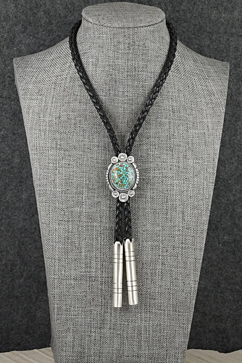 Turquoise & Sterling Silver Bolo Tie - Bob Becenti
