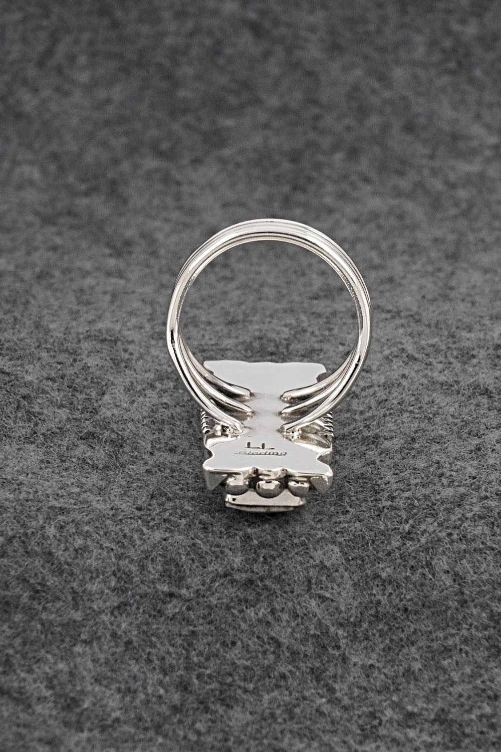 White Buffalo & Sterling Silver Ring - Larson Lee - Size 10
