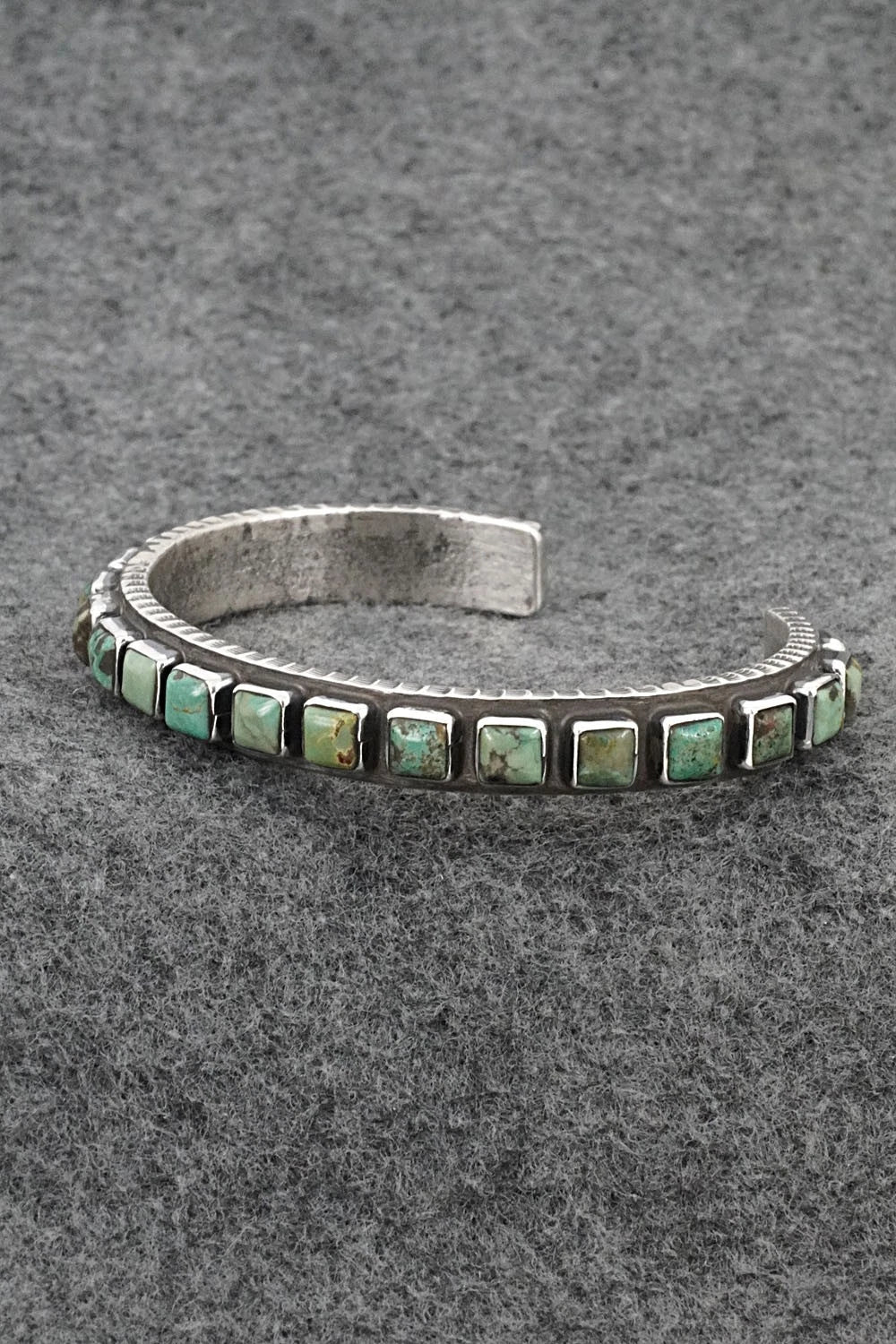 Turquoise & Sterling Silver Bracelet - Ernest Rangel