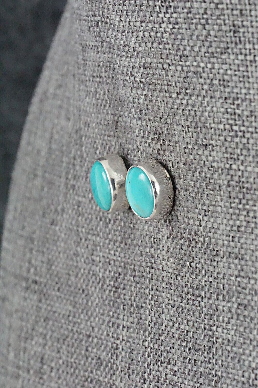 Turquoise & Sterling Silver Earrings - Marco Begaye