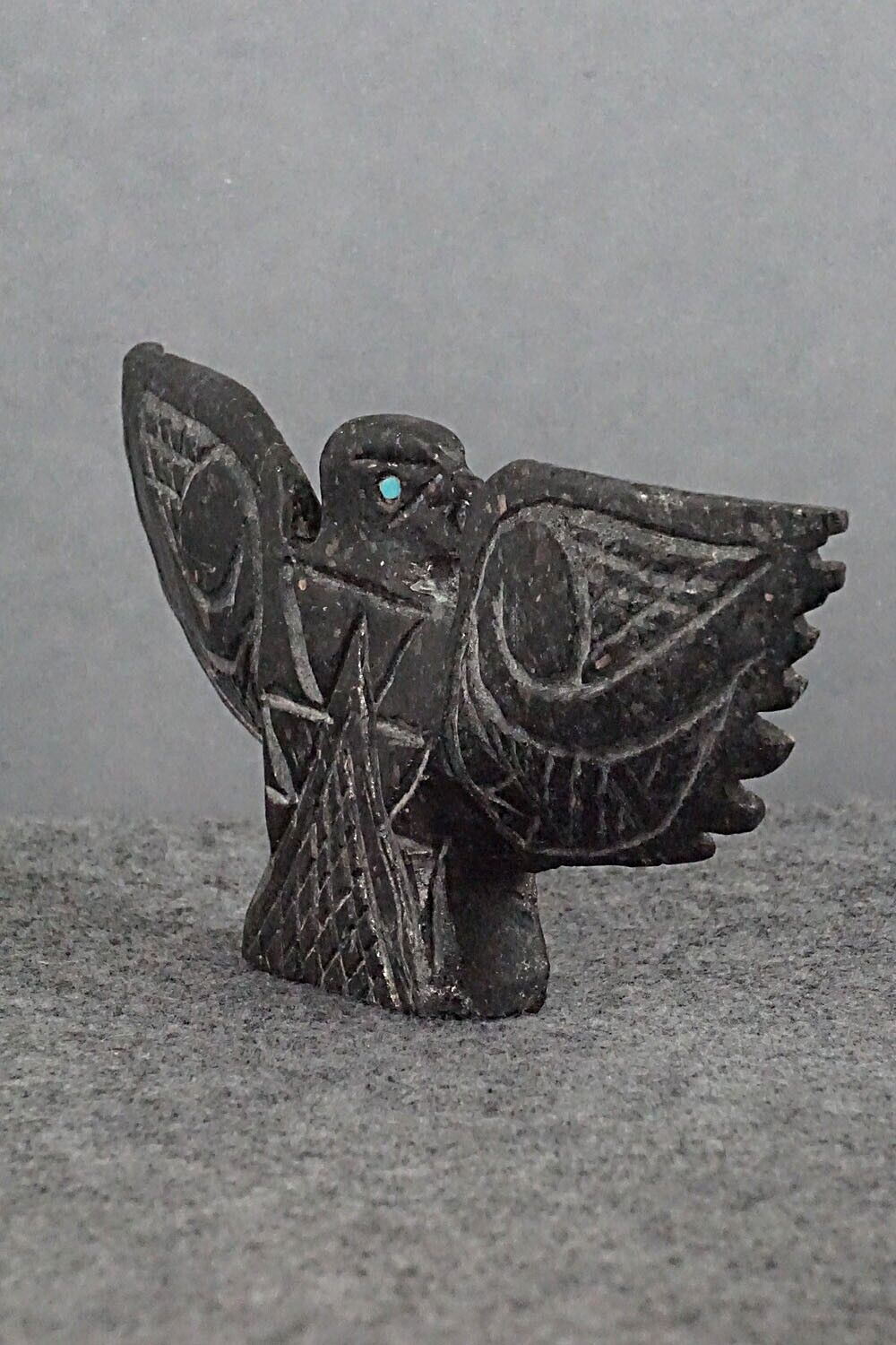 Eagle Zuni Fetish Carving - Jerrold Lahaleon