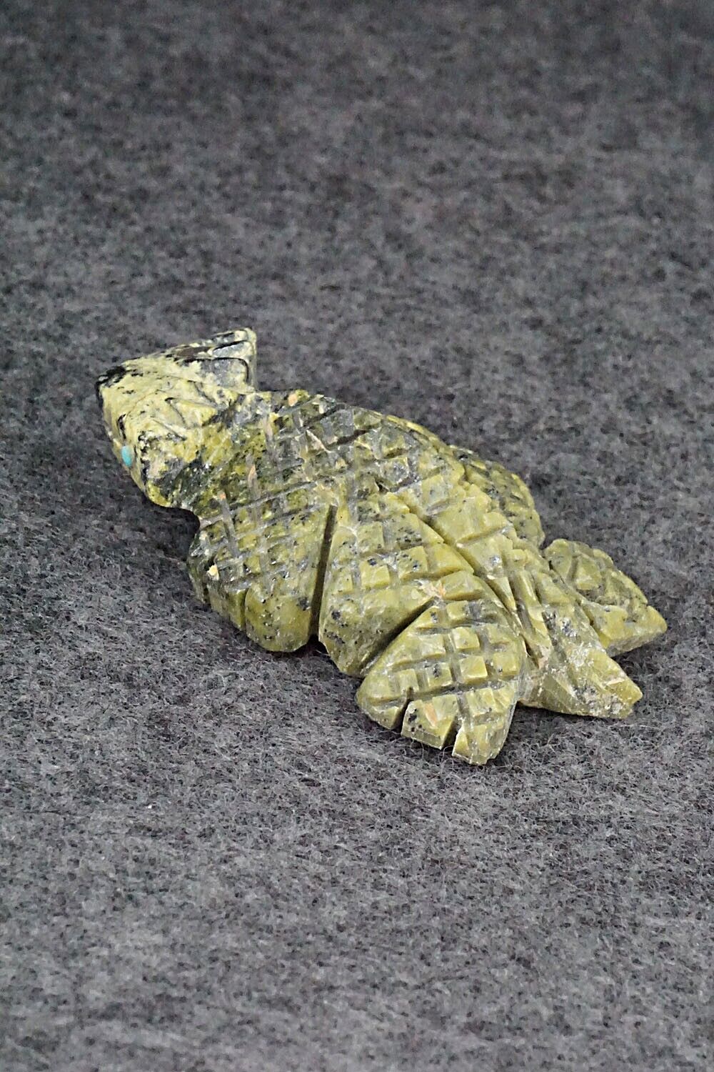 Horned Toad Zuni Fetish Carving - Carl Etsate