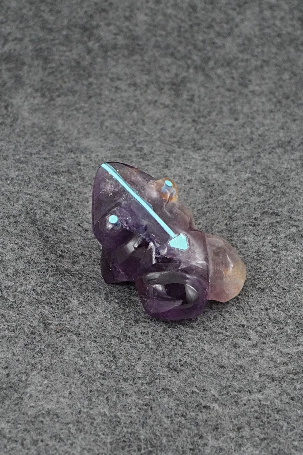 Frog Zuni Fetish Carving - Kenric Laiwakete