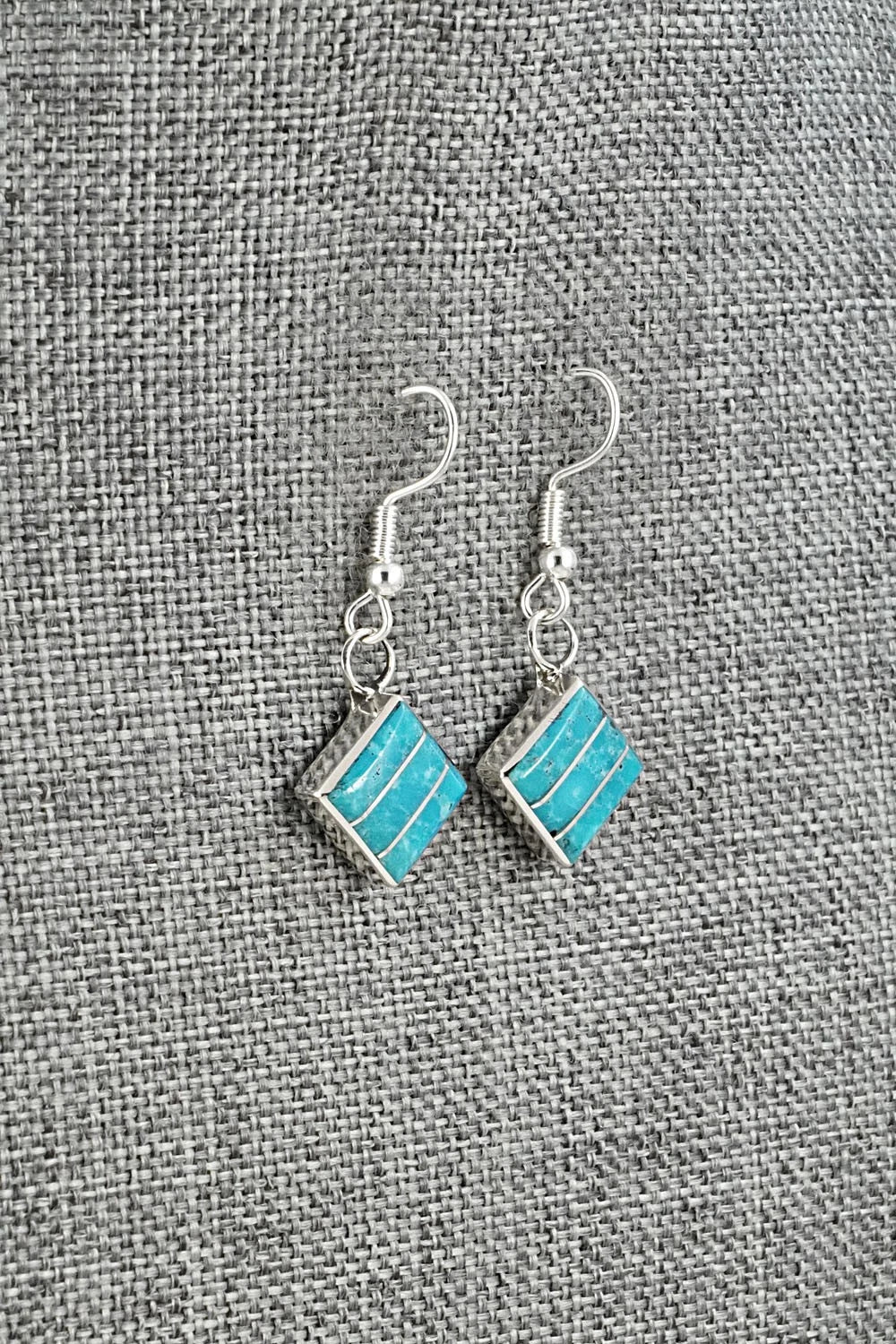 Turquoise and Sterling Silver Earrings - Michelle Haloo