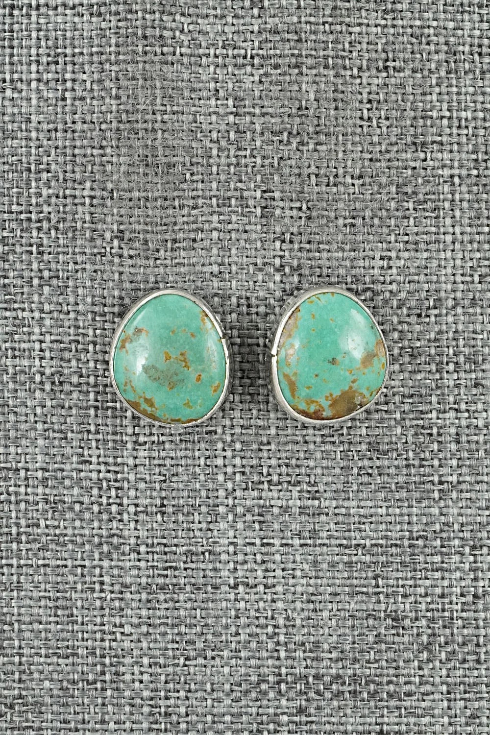 Turquoise & Sterling Silver Earrings - Rosemary Saunders
