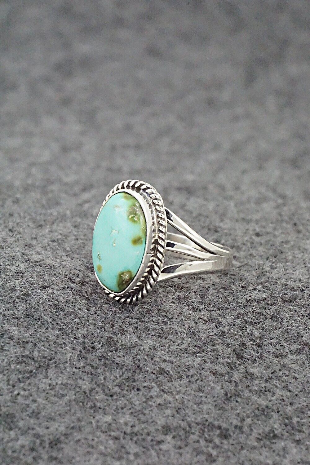 Turquoise & Sterling Silver Ring - Alice Rose Saunders - Size 6.5