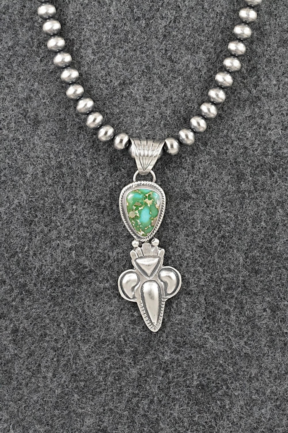 Turquoise & Sterling Silver Necklace - Gary Shorty