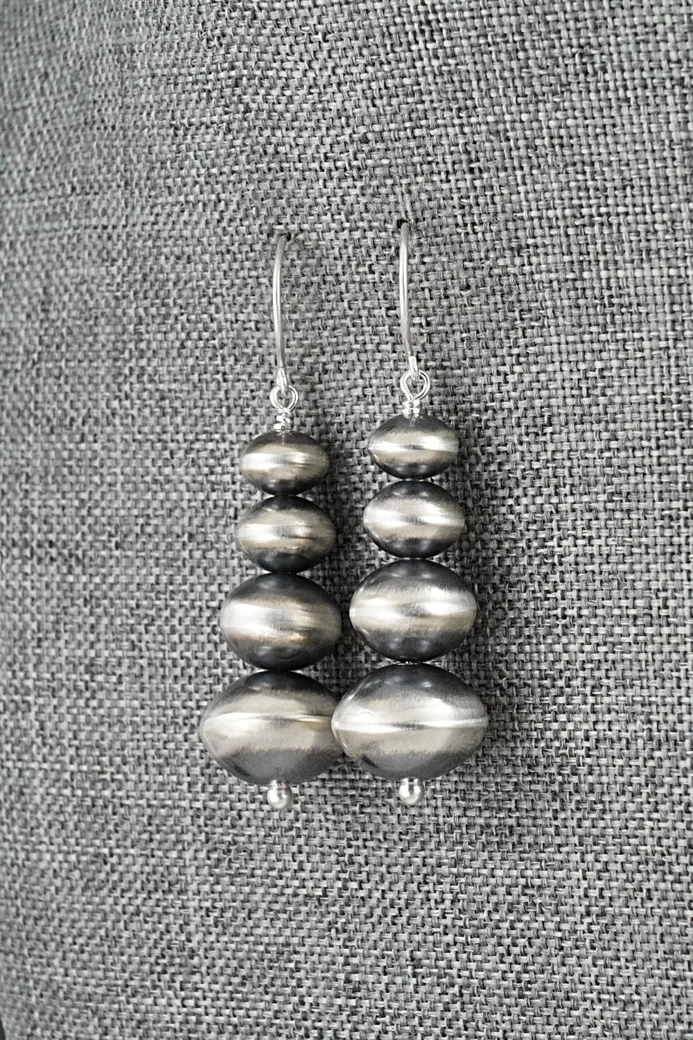 Sterling Silver Navajo Pearl Earrings - Bryannen Halwood