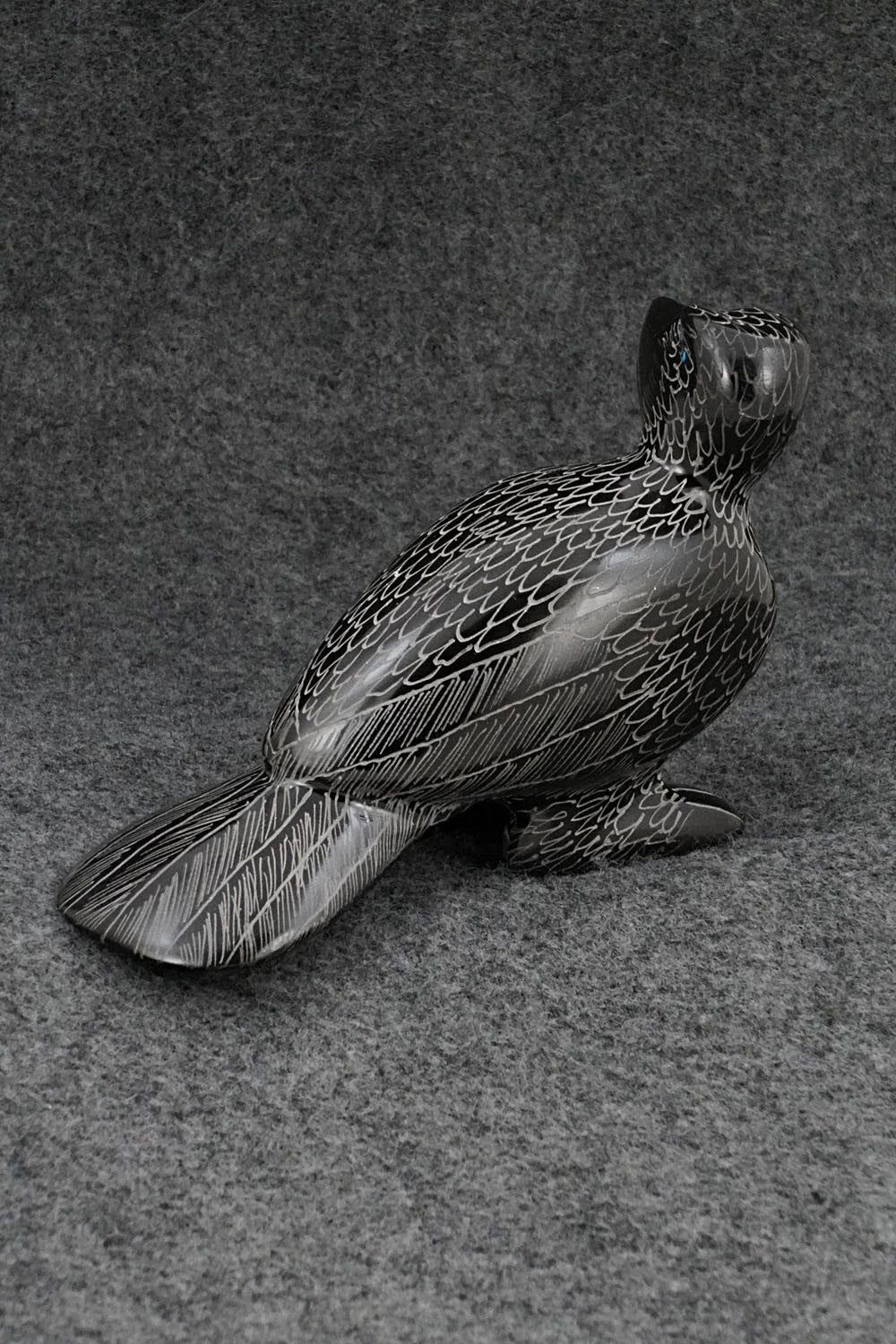 Crow Zuni Fetish Carving - Nelson Yatsattie