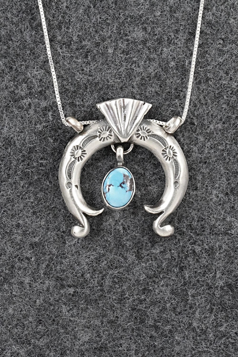 Turquoise & Sterling Silver Necklace - Gary Shorty