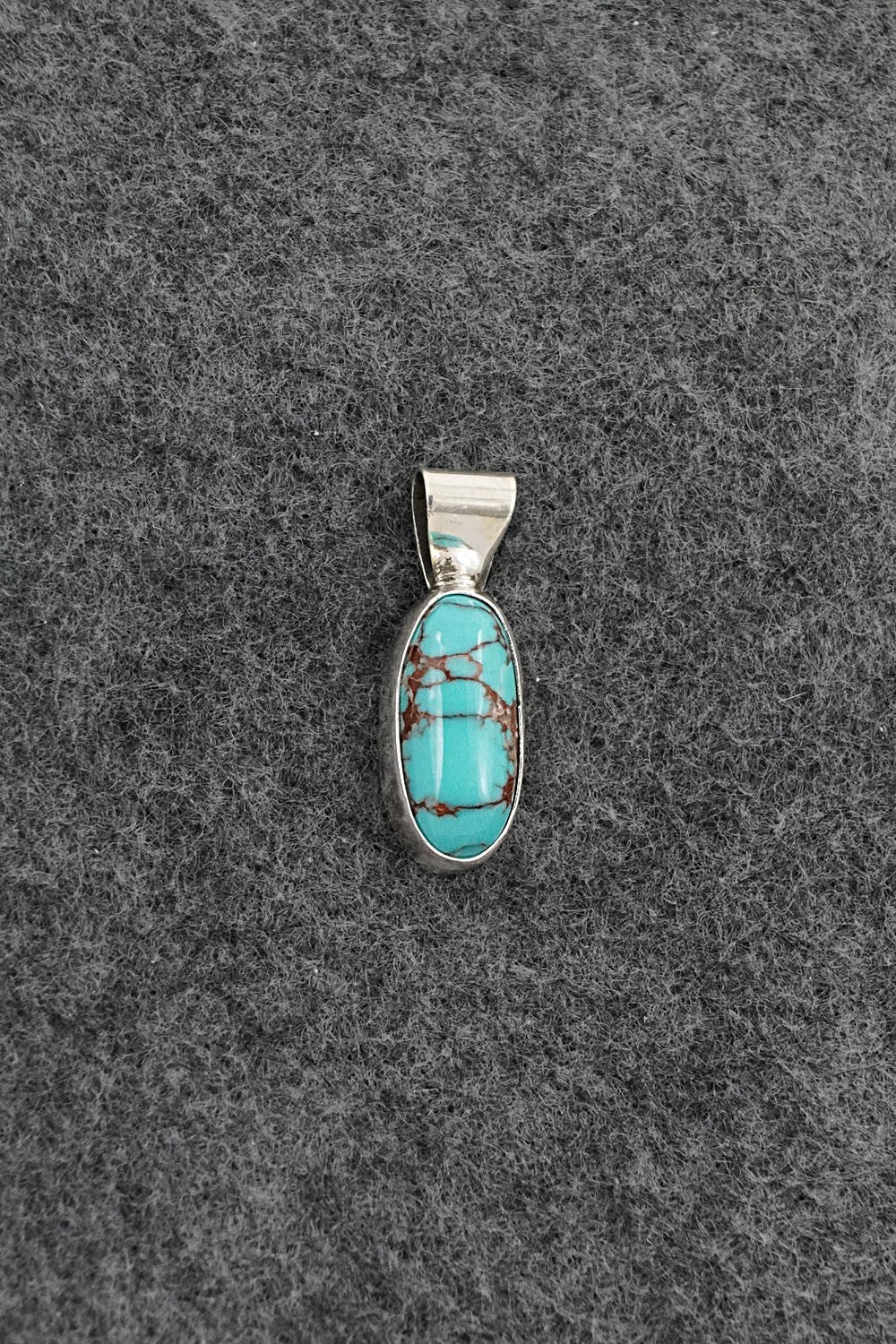 Turquoise & Sterling Silver Pendant - Rena Begay
