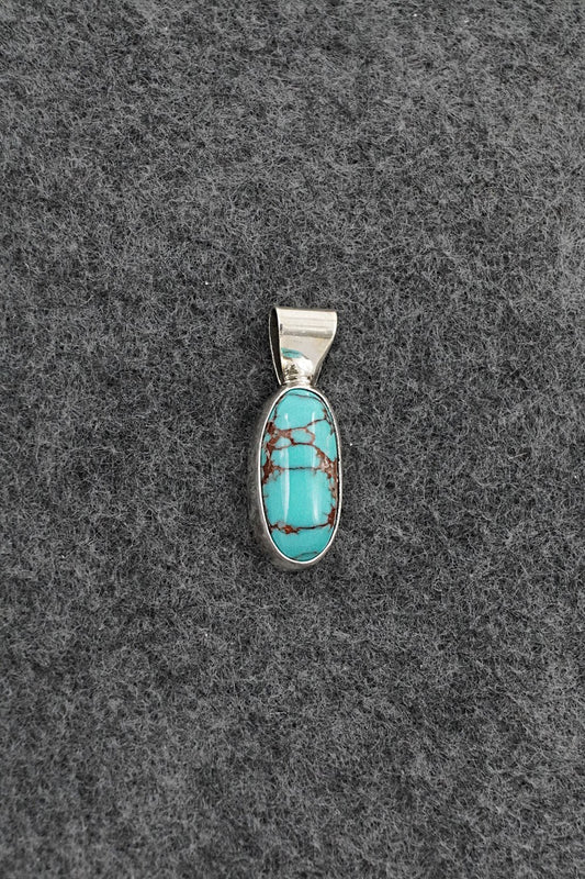 Turquoise & Sterling Silver Pendant - Rena Begay