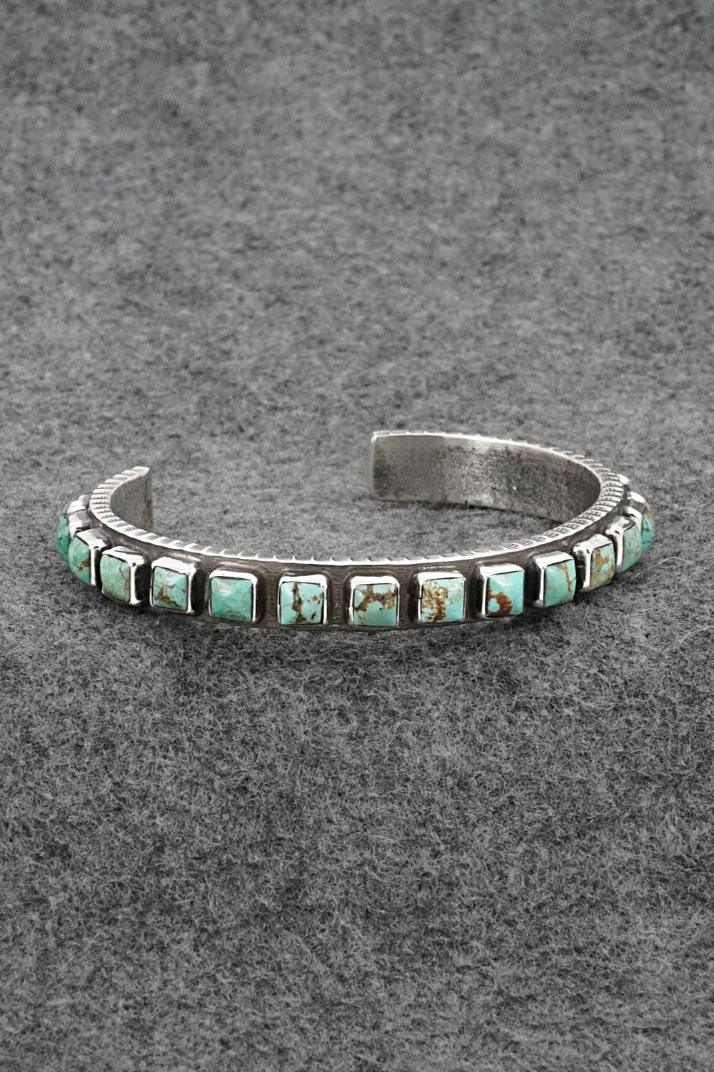 Turquoise & Sterling Silver Bracelet - Ernest Rangel