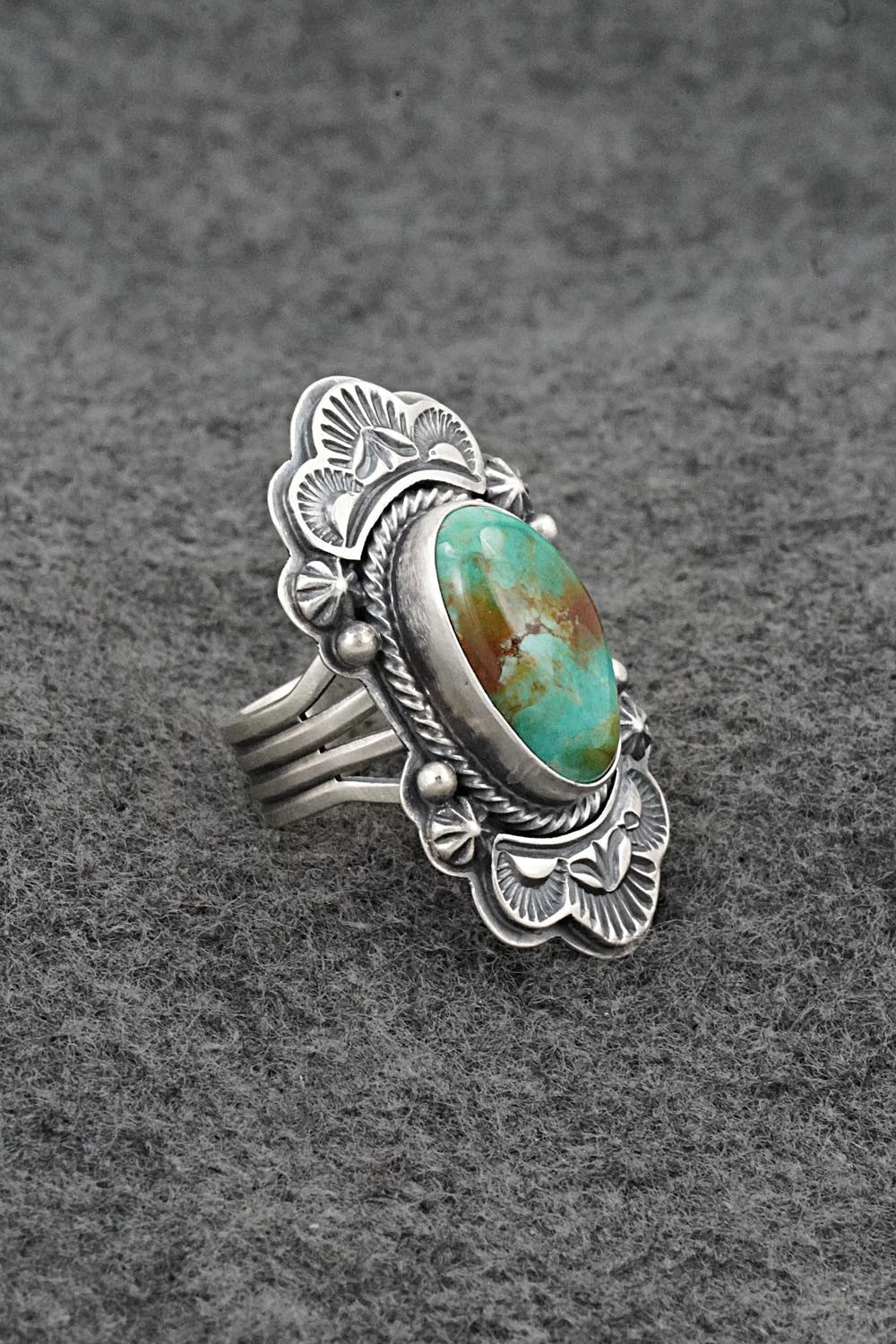 Turquoise & Sterling Silver Ring - Randy Boyd - Size 6.5