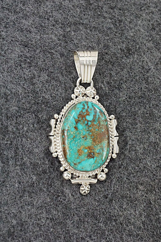 Turquoise & Sterling Silver Pendant - Daniel Benally