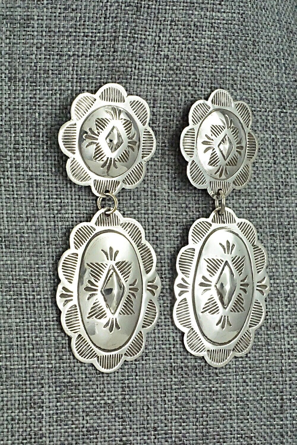 Sterling Silver Earrings - Bertha Begay