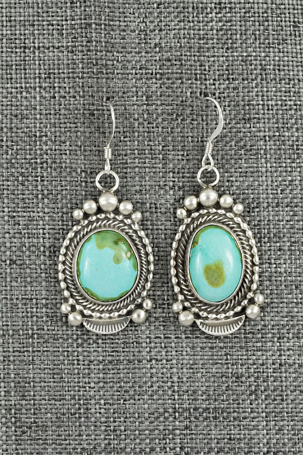 Turquoise & Sterling Silver Squash Blossom Set - Tom Lewis