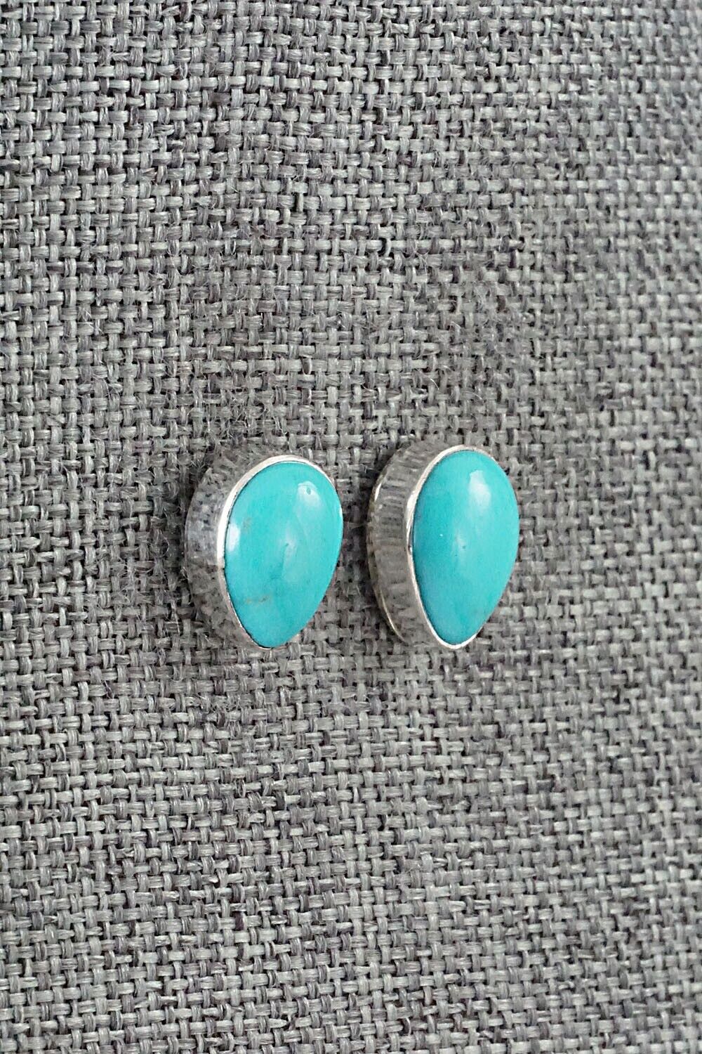 Turquoise & Sterling Silver Earrings - Marco Begaye