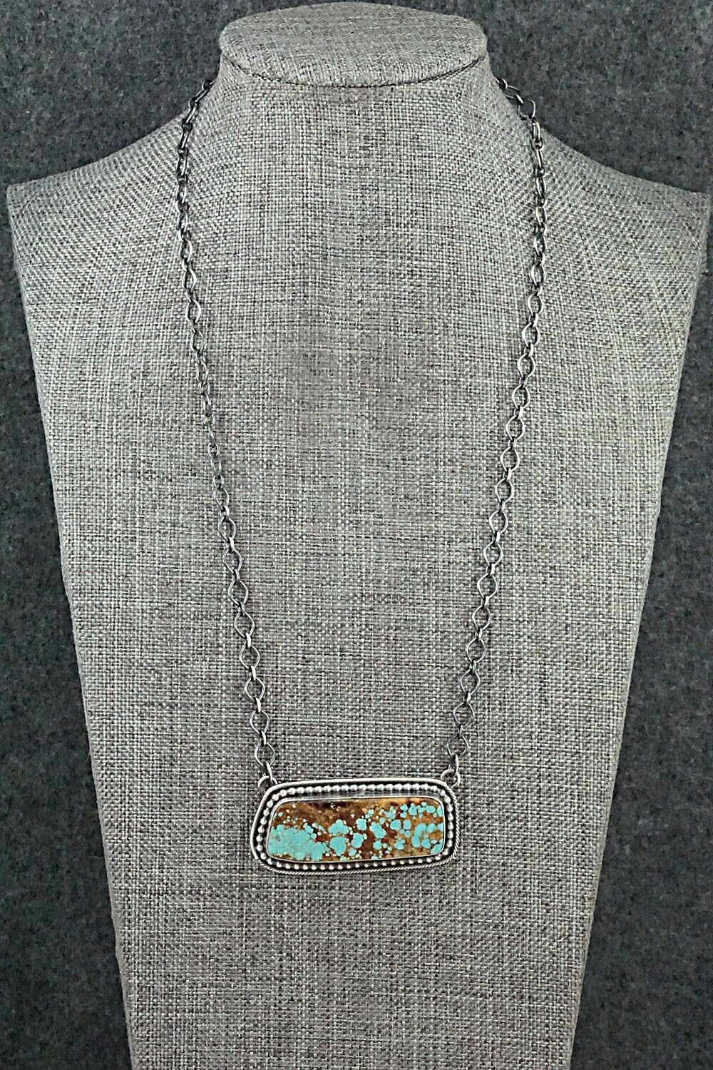 Turquoise & Sterling Silver Necklace - Darrin Livingston