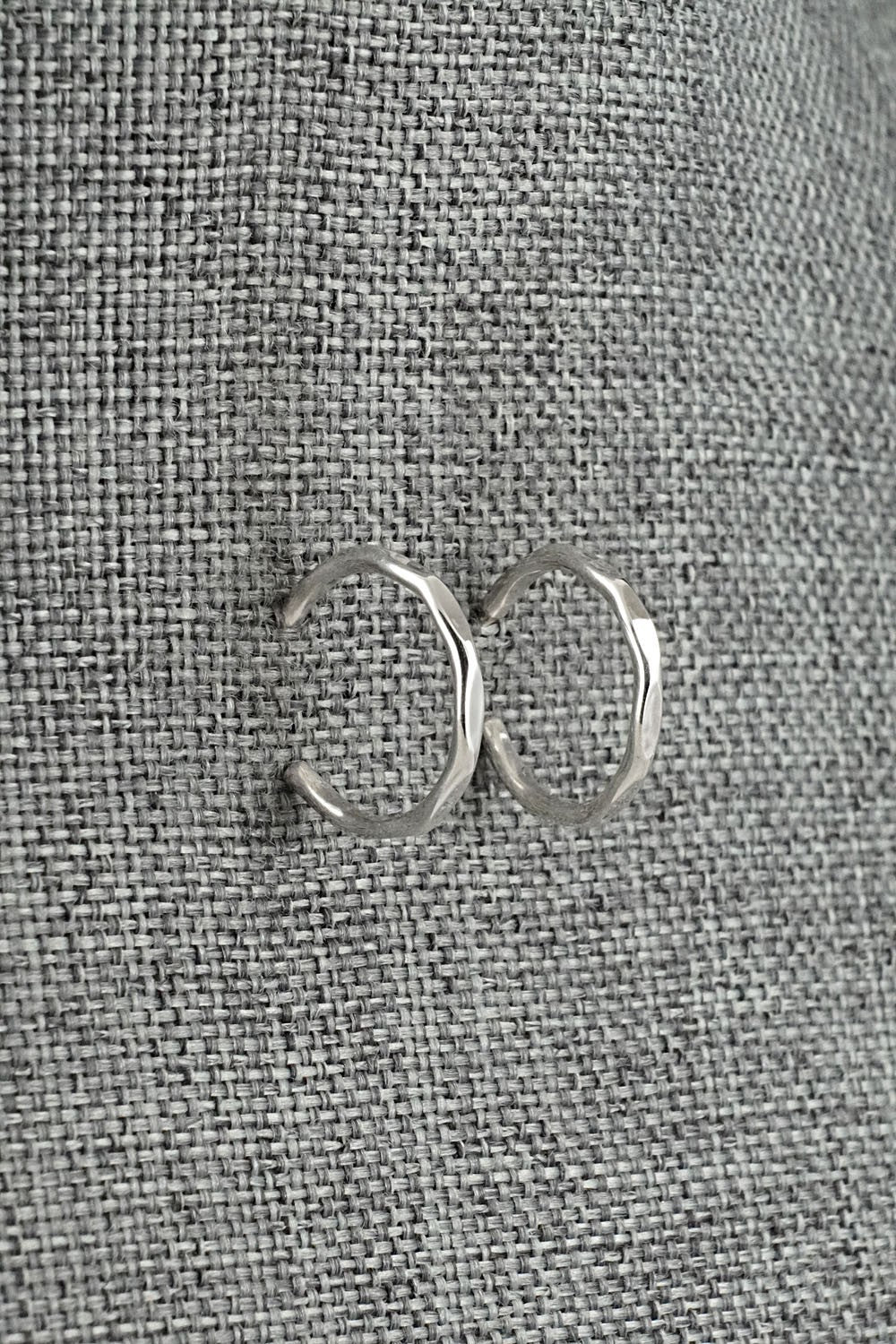 Sterling Silver Hoop Earrings - Elaine Tahe