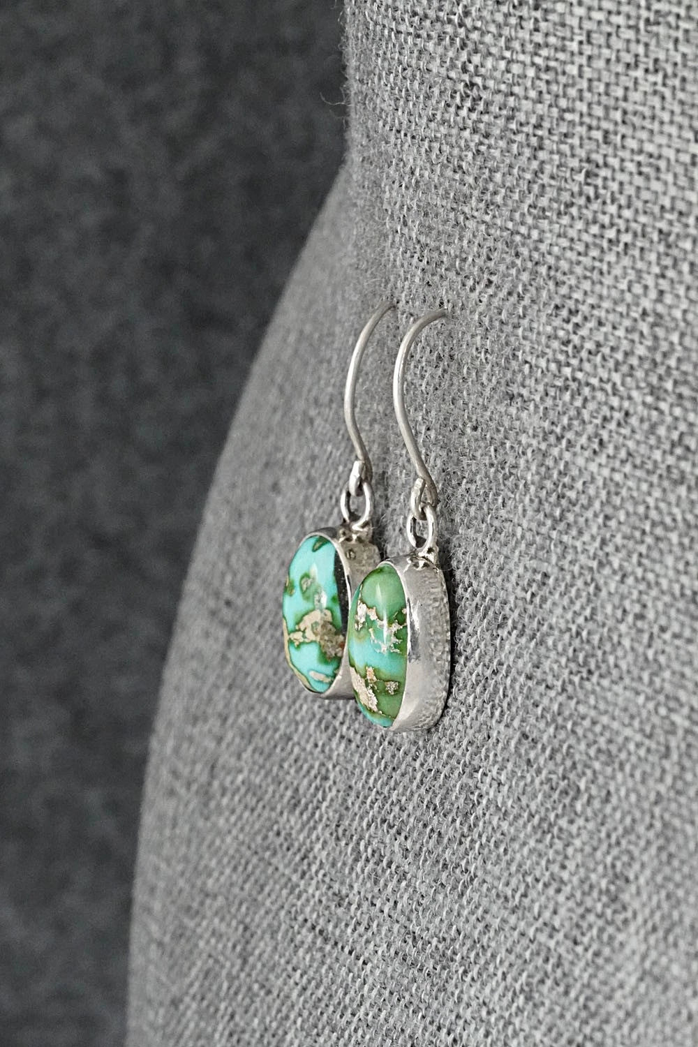Turquoise & Sterling Silver Earrings - Rosemary Saunders