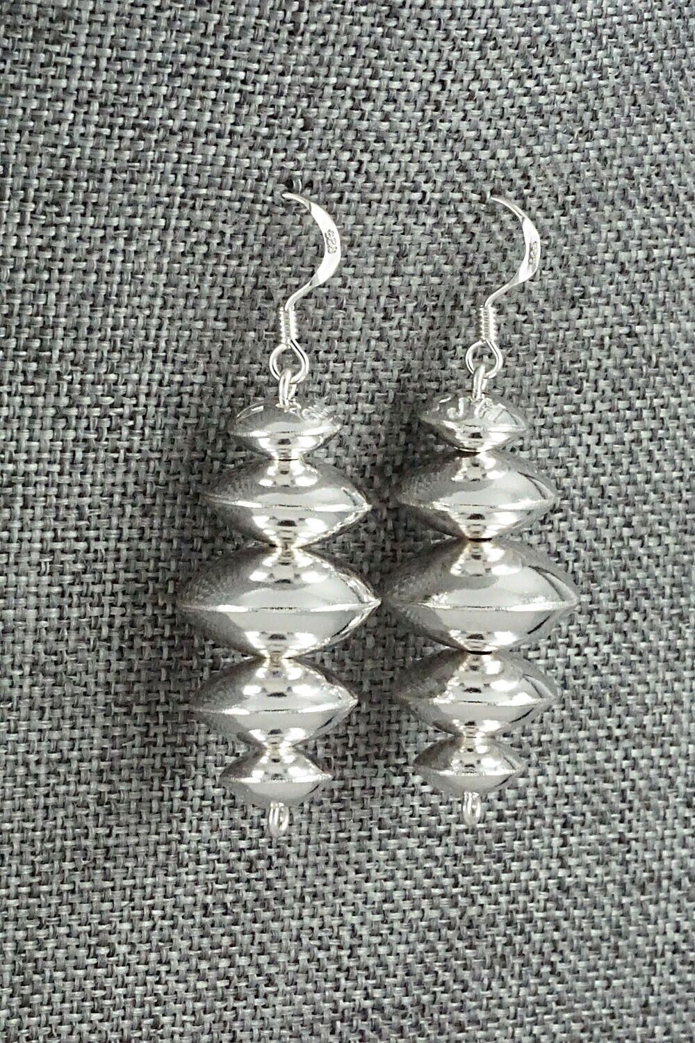 Sterling Silver Navajo Pearl Earrings - Preston Haley