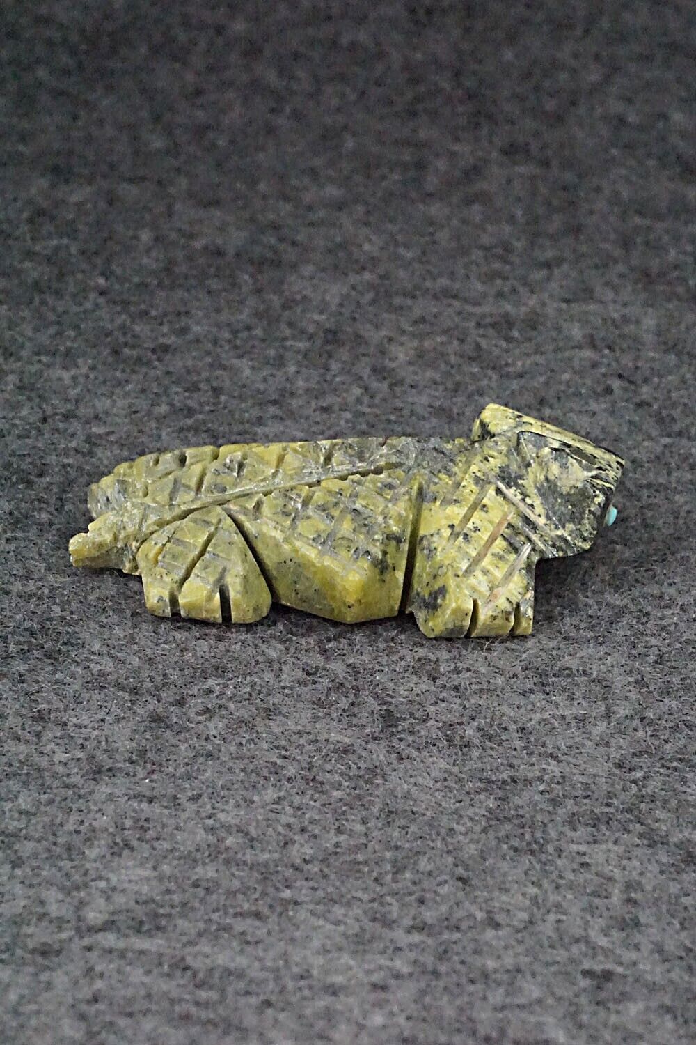 Horned Toad Zuni Fetish Carving - Carl Etsate